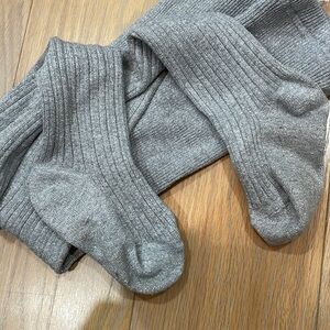 Crewcuts Silver Glitter Sweater Tights XXS XS